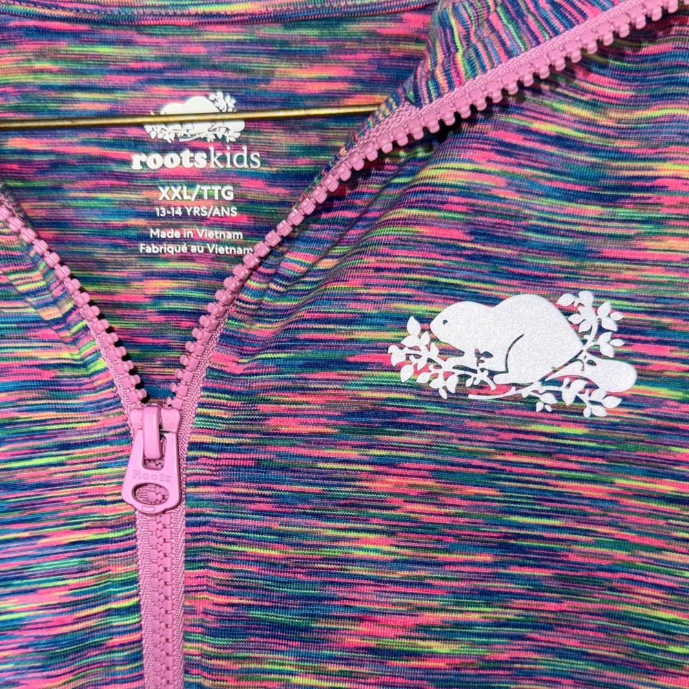 ✨🦫 Roots XXL 13-14Y Kids' Hoodie Jacket with Reflective Logo
